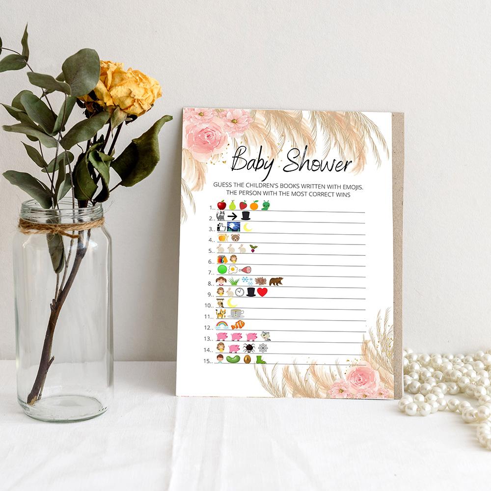 Book themed best sale baby shower games