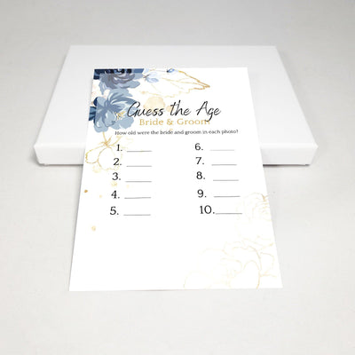 Deep Blue - Guess The Age | Bridal Shower Game Party Games Your Party Games 