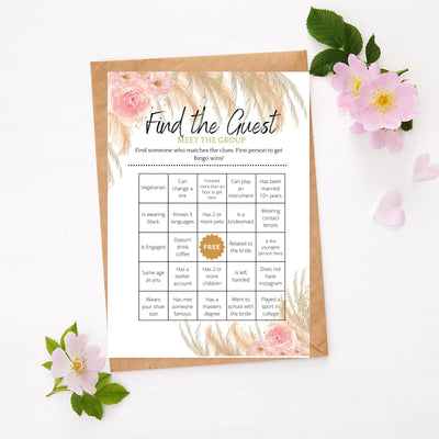 Hen Do Game - Find The Guest | Boho Party Games Your Party Games 