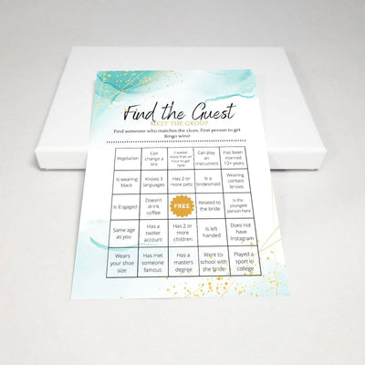 Ocean Gold - Find The Guest | Bridal Shower Game Party Games Your Party Games 