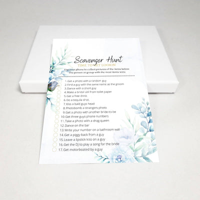 Watercolor Meadow - Scavenger Hunt | Bridal Shower Game Party Games Your Party Games 