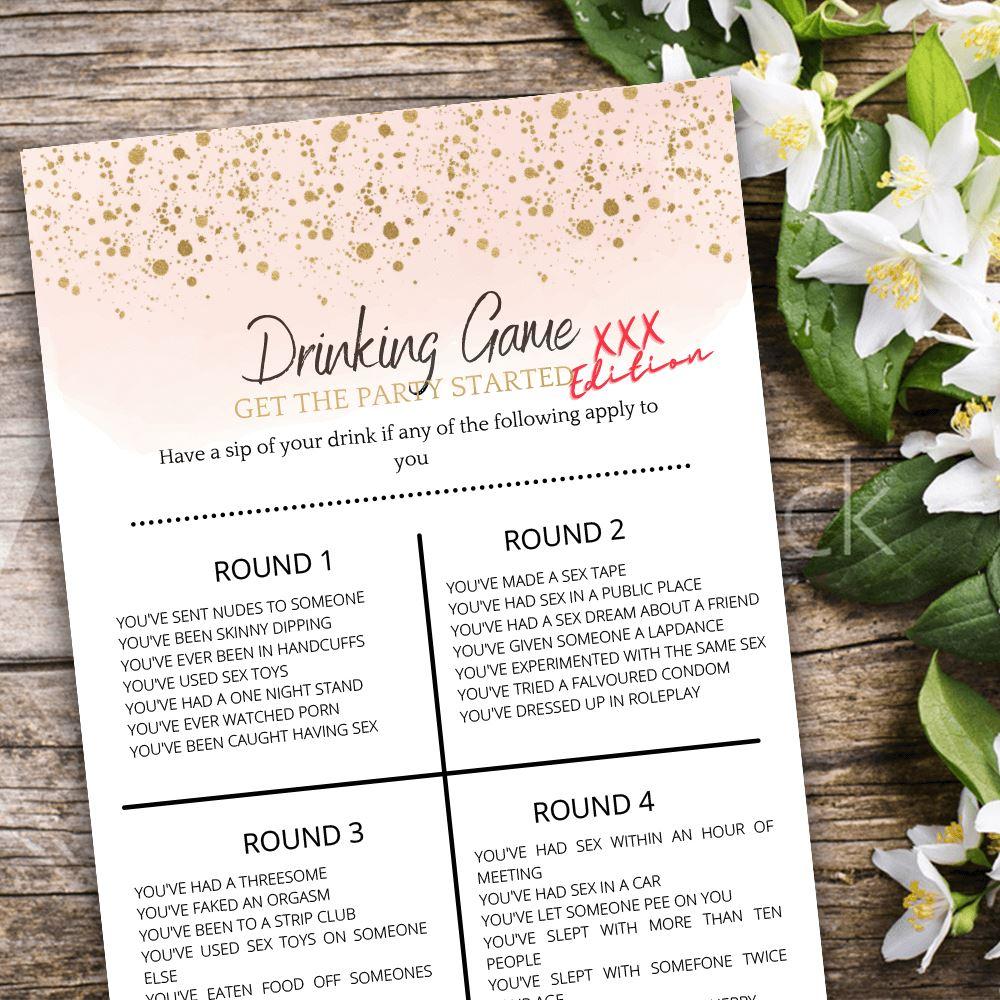 Sip or Strip Drinking Game Printable Game Party Game Web Game Bachelorette  Party 