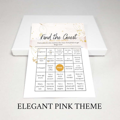 Bridal Party Games | 19 Game Bundle Bundle Your Party Games Elegant Pink 