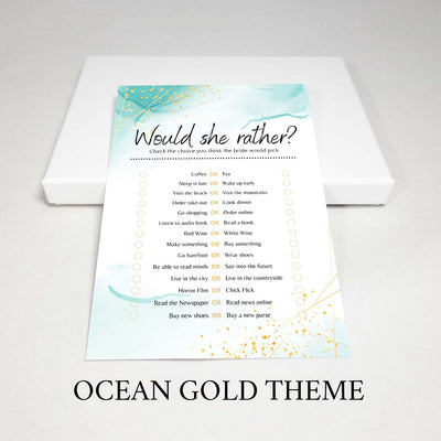 Bridal Party Games | 19 Game Bundle Bundle Your Party Games Ocean Gold 