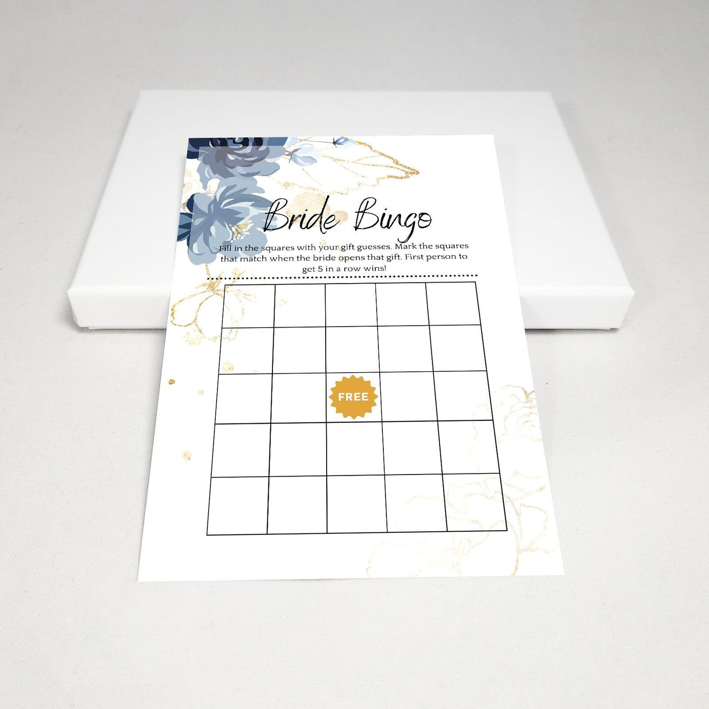 Deep Blue - Bridal Bingo | Bridal Shower Game Party Games Your Party Games 