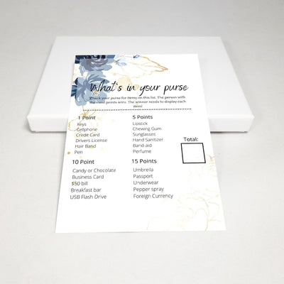 Deep Blue - Whats In Your Purse? | Bridal Shower Game Party Games Your Party Games 