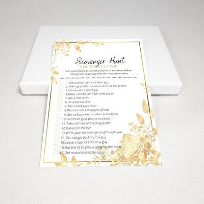 Golden Flowers - Scavenger Hunt | Bridal Shower Game Party Games Your Party Games 
