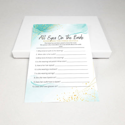 Hen Do Game - All Eyes On The Bride | Ocean Gold Party Games Your Party Games 