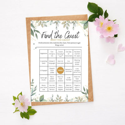 Hen Do Game - Find The Guest | Botanical Party Games Your Party Games 