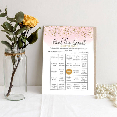 Hen Do Game - Find The Guest | Rose Gold Party Games Your Party Games 