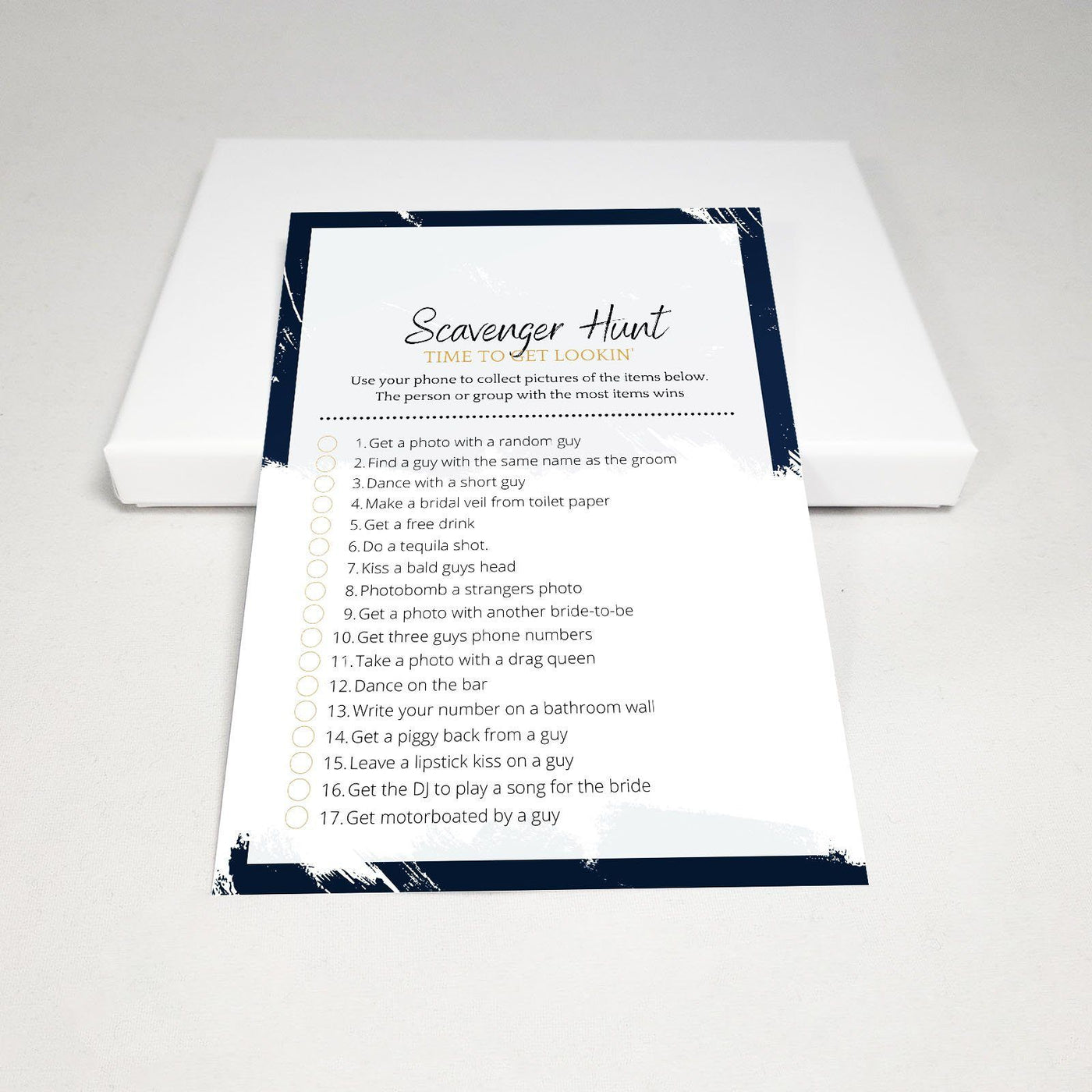 Hen Do Game - Scavenger Hunt | Midnight Blue Party Games Your Party Games 