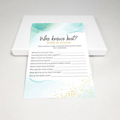 Hen Do Game - Who Knows The Bride Best? | Ocean Gold Party Games Your Party Games 