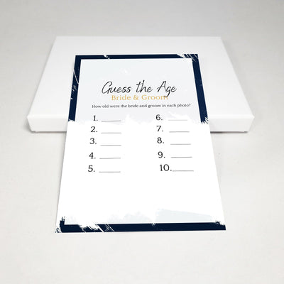 Midnight Blue - Guess The Age | Bridal Shower Game Party Games Your Party Games 