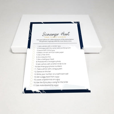 Midnight Blue - Scavenger Hunt | Bridal Shower Game Party Games Your Party Games 