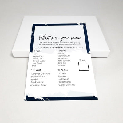Midnight Blue - Whats In Your Purse? | Bridal Shower Game Party Games Your Party Games 