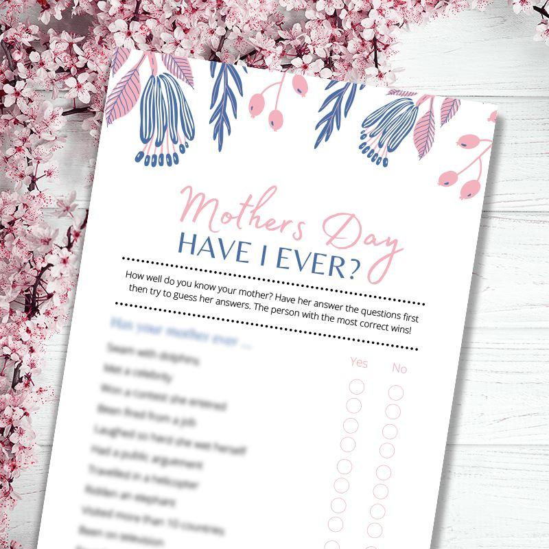 Mothers Day Game - Have I Ever?