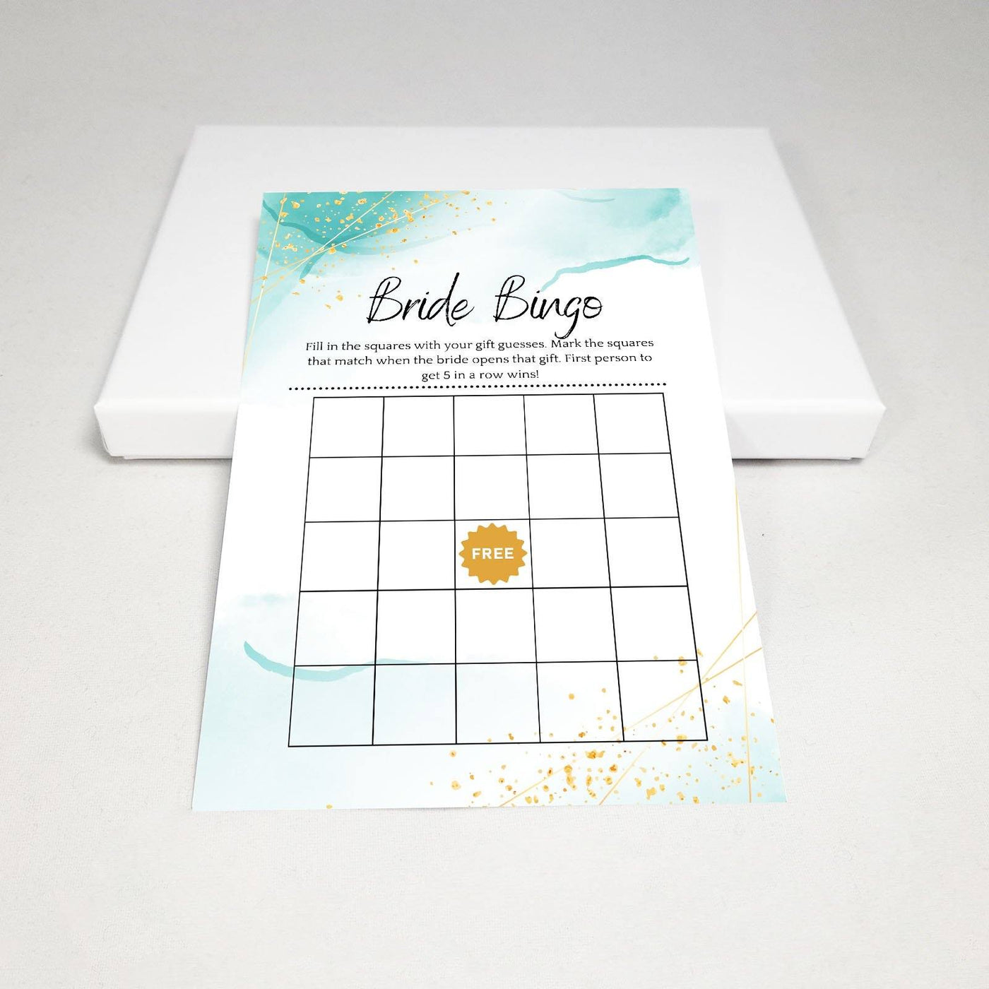 Ocean Gold - Bridal Bingo | Bridal Shower Game Party Games Your Party Games 