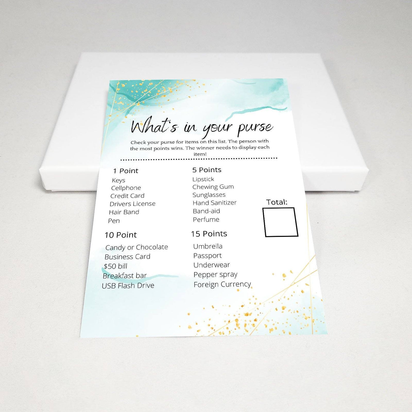 Ocean Gold - Whats In Your Purse? | Bridal Shower Game Party Games Your Party Games 