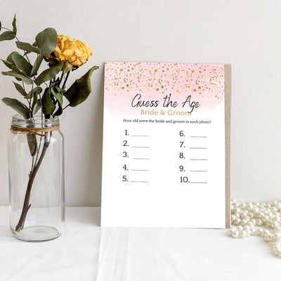 Rose Gold - Guess The Age | Bridal Shower Game