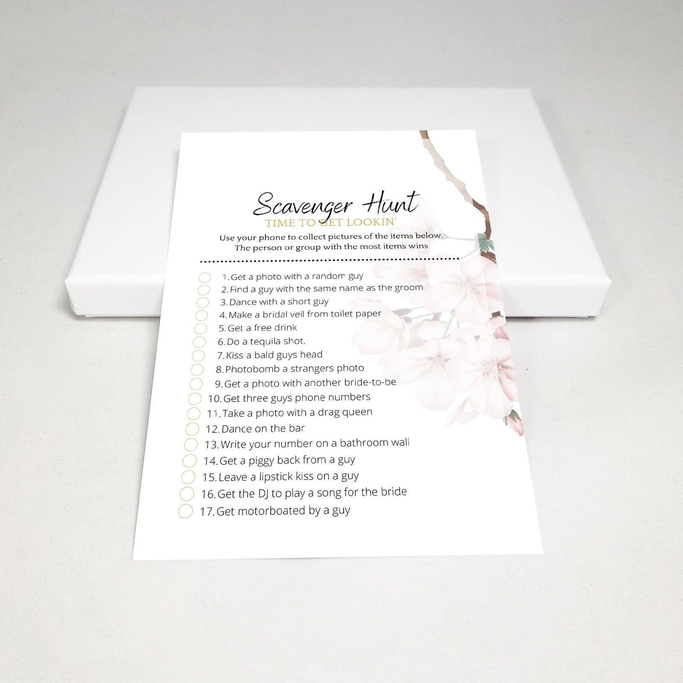 Single Rose - Scavenger Hunt | Bridal Shower Game Party Games Your Party Games 