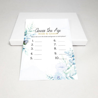 Watercolor Meadow - Guess The Age | Bridal Shower Game Party Games Your Party Games 