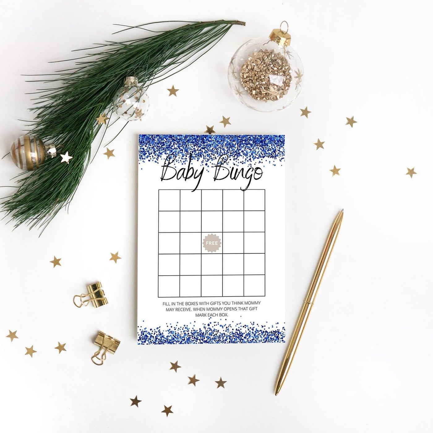Winter Theme - Baby Bingo | Baby Shower Game Your Party Games 